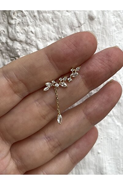 ds denizden silver Tekli gümüş salkım küpe - 1 adet