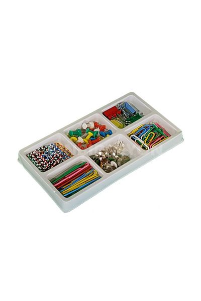 Lider MAGNESİA 6-Piece Raptye Office Set - Paperclip, Cork, Board and Nail Pin Set