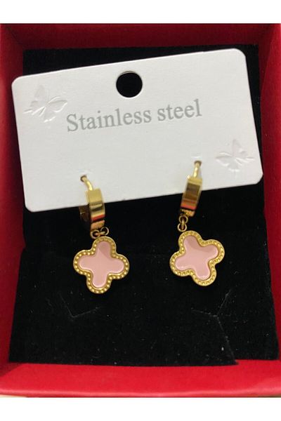 ANGELSS JEWELLERY Earrings Pink (Clover Pink Earrings)