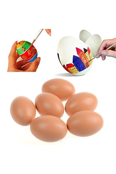 Genel Markalar Sahte Tavuk Yumurtası Yapay Beyaz Plastik Yumurta 10 Adet