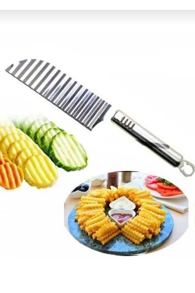 BRE HOME Chips potato chopper shaped vegetable and fruit slicer hot serrated steel