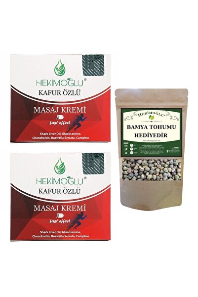 HEKİMOĞLU 2 Adet Kafur Özlü Masaj Krem 100 ml Orijinal Bandrollü Ürün