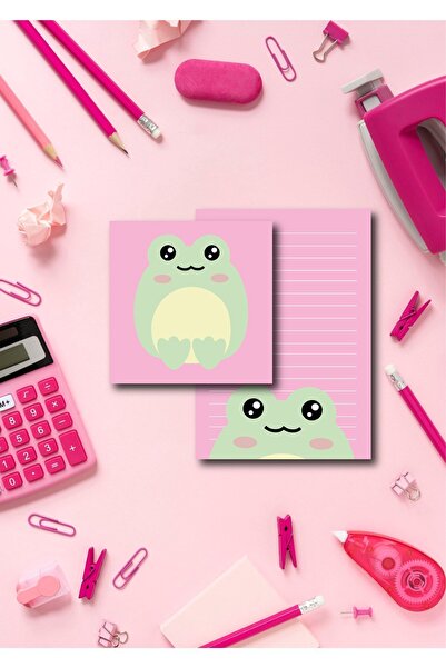 Pine Note 2 حزمة من دفتر ملاحظات منقوش على شكل ضفدع لطيف، مفكرة، مذكرة، لوحة ...