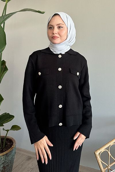 InStyle Black Knitwear Set - with Jacket and Dress