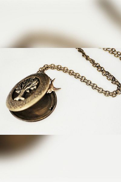 LADYMİRAGE Secret Garden Vintage Locket Necklace