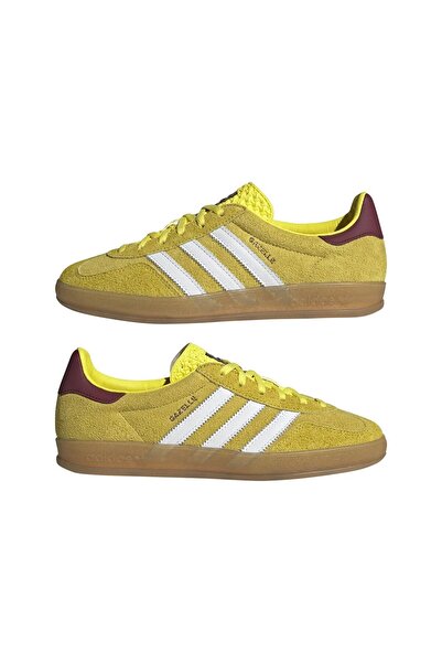 adidas Gazelle Indoor Parlak Sarı Bordo Spor Ayakkabı