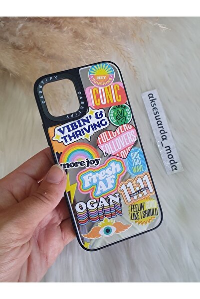 Aksesuarda Moda İphone 11 Pro Uyumlu Aynali Baskili Kilif