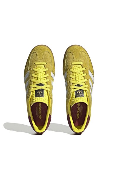 adidas Gazelle Indoor Parlak Sarı Bordo Spor Ayakkabı