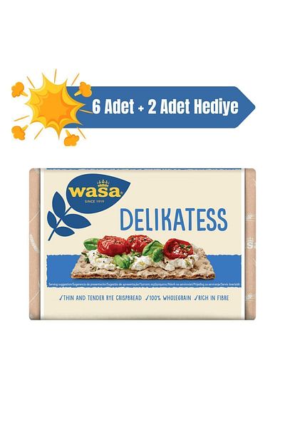 Wasa Brittle Bread Crispbread Delikatess 270 gr 8 Pieces