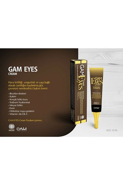 GAM Care Cream for Dark Circles Under Eyes and Wrinkles Around Eyes 25ml