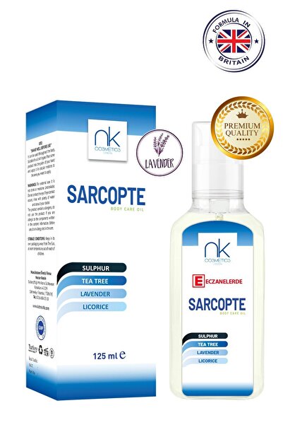NK Cosmetics Sarcopte Cilt Bakım Losyonu Güçlü Formül Lavanta Kokulu 125 ml
