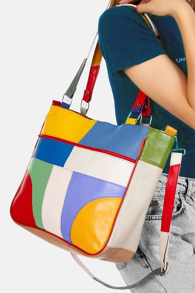 Lederax Mommy Bag LD403 - Geanta de mana si umar din piele naturala
