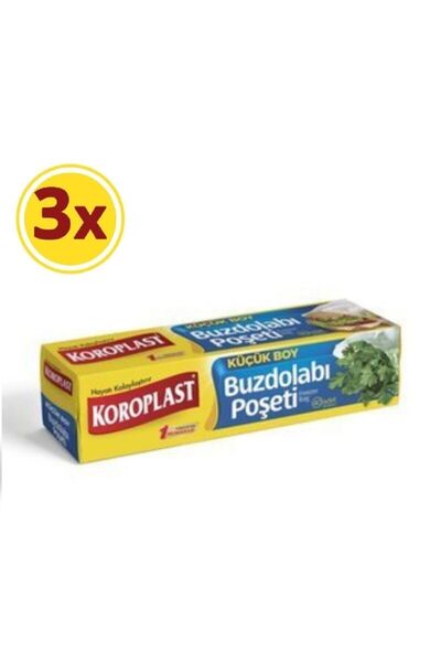 Koroplast 40 Pieces Small Size 20x30 Cm Refrigerator Bags - X 3 Pieces