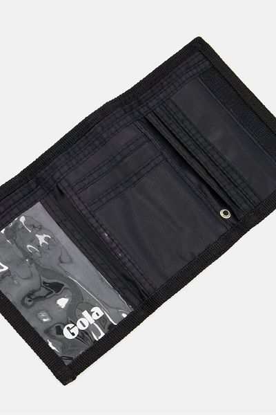 Gola Men Brand Logo Wallet 14 x 10 cm, Yellow/Black