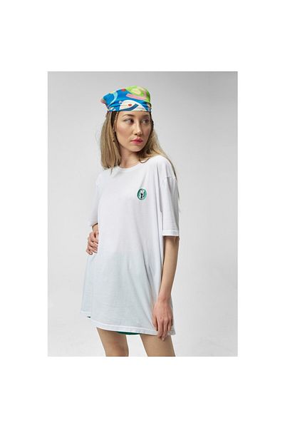 The Socks Company Dancer Crew Neck Comfortable Fit Κεντημένο λευκό μπλουζάκι Unisex σε κουτί