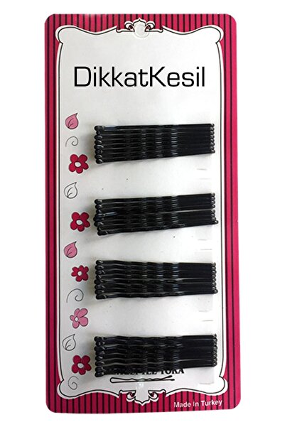 Siyah Topuzlu Tel Toka 32'li