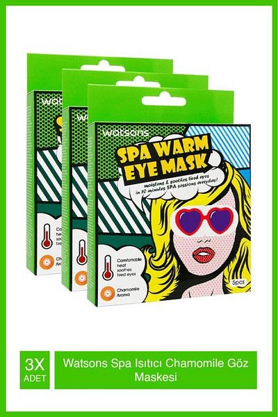 Watsons Chamomile 1Ssea X3 - Spa Warm Eye Mask, 1 Piece