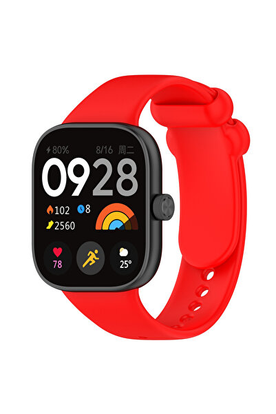 Fibaks Xiaomi Redmi Watch 4 Uyumlu Akıllı Saat Bileklik Kordonu Yumuşak Silik...