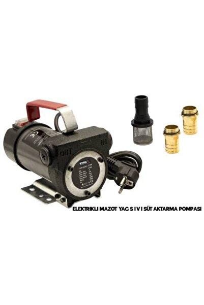 STAXX POWER Elektrikli Kendinden Emişli Taşınabilir Yakıt Sıvı Süt Yağ Aktarma Mazot Pompası 220v