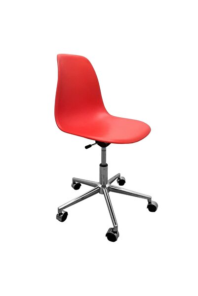 Dorcia Home Ofis Sandalyesi Çalışma Koltuğu Ofis Koltuğu Kırmızı