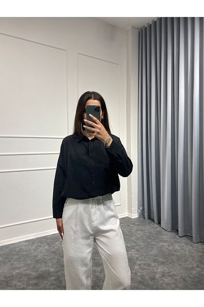 Sobce Cămașă de damă neagră model nou