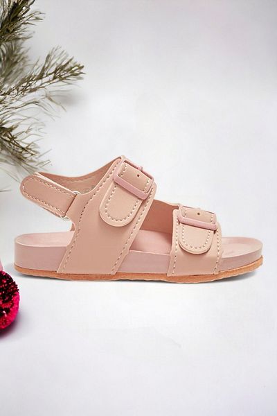 Ponchiq Single Strap Pink Girl's Sandals