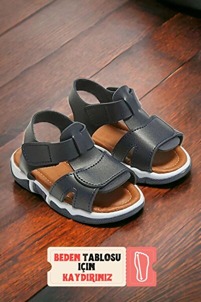 Ponchiq Çocuk Bantlı Lacivert Sandalet