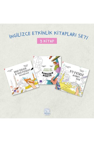 Karavan Çocuk İngilizce Etkinlik Kitapları Seti (3 Kitap)