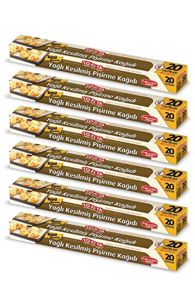 TO-Fİ-TA toptanfiyattarifesi 20 Sheets 6 Boxes of Instant Baking Paper - 42x3...