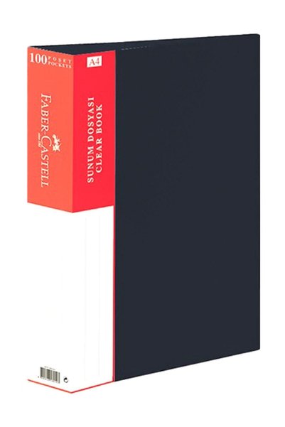 Faber Castell Siyah Katalog Dosya Kutulu 100 Lü 5075 100101