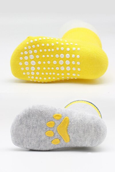 Bibaby جوارب أطفال غير قابلة للانزلاق بنمط مخالب للفتيات الصغيرات من Biorgani...