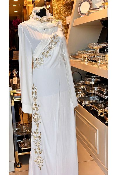 Antepiş Home Embroidered Prayer Gown and Mevlüt Cover Set