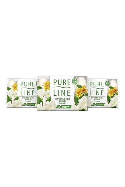 Pure Line صابون ياسمين عشبي بمستخلصات طبيعية 70 جرام × 12
