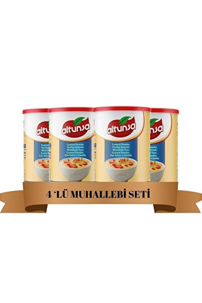 Altunsa Vanilya Aromalı Muhallebi Tozu 250 gr X 4 Adet