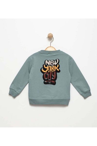 Divonette Boy's Long Sleeve Sweat - Pocket and Back Detail