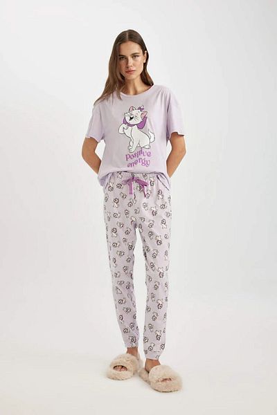 DeFacto Set pijamale cu mânecă scurtă Aristocats - Fall In Love B6186ax24sp