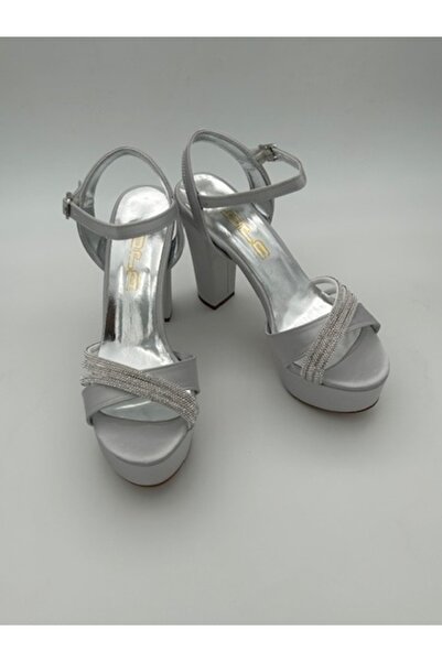 eatölye Kadın Taşlı Yüksek Topuklu Rahat Ayakkabı (El İşçiliği İle Üretilmiştir)