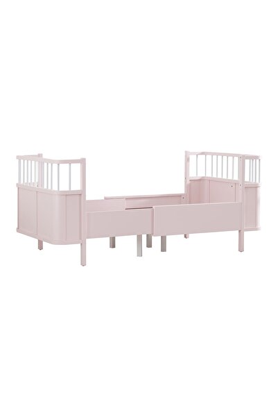 Setay Mdf Beşik, Siesta Büyüyen Beşik 90x130 - Pembe 1 Adet Comfort Yatak 90x130