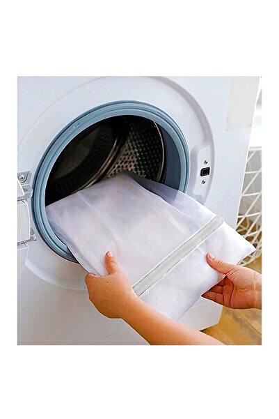 Toptanhane 3 Pieces Zippered Laundry Net 50 x 60 cm Laundry Bra Shoes Bag Protective Net