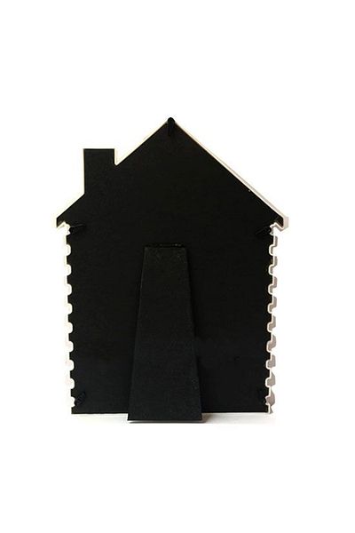 Nobbystar White Color Vertical 13x18 Cm Plastic Photo Frame with Home Motif