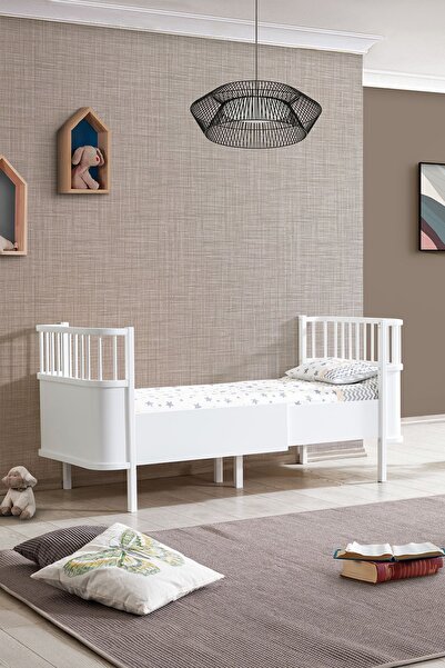 Setay Sallanan Mdf Beşik, Bella Büyüyen Beşik 90x120 1 Adet Comfort Yatak