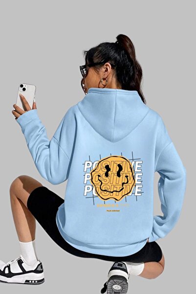 Nyda Collections Unisex majica sa kapuljačom veće veličine - dugi rukavi, oti...