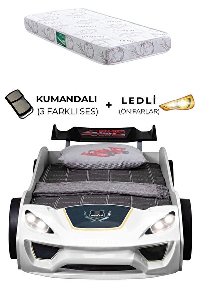 Setay Arabalı Yatak, Vento Rüzgarlıklı Arabalı Yatak - Beyaz 1 Adet Comfort Y...