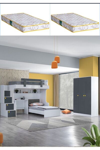 Setay Ranza, Metris Ranza Karyola Masa 3 Kapaklı Dolap 2 Adet Comfort Yatak