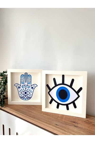 DEKORMED Blue-white Themed 2-piece Set - Board, Tray and Organizer (24x24)
