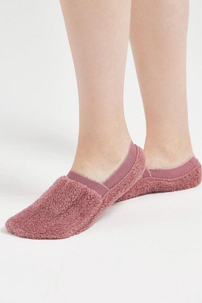 Bolero Șosete de acasă pentru femei Dusty Rose Plush