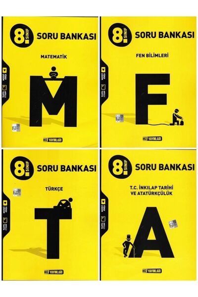Hız Yayınları 2026 Hız 8 Sınıf Matematik Fen Türkçe Inkılap Soru Bankası 4 Ki...