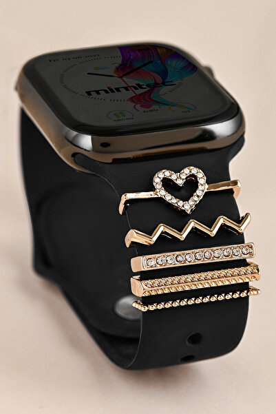 mimtec Apple Watch Uyumlu Charm Süs Akıllı Saatlerle Uyumlu Charm Aksesuar Sü...