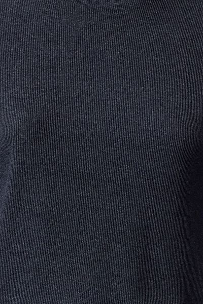 Trendyol Collection Indigo Stand Collar Strechy Crop Μπλούζα - Εφαρμογή στο σώμα, TWOAW25BZ00082