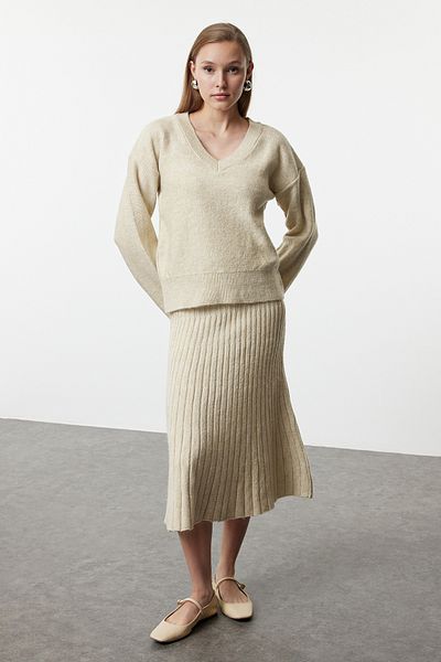 Trendyol Collection Széles formájú kő kötöttáru szett - TWOAW25AU00087